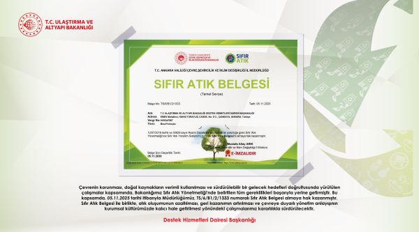 Sıfır Atık Belgesi